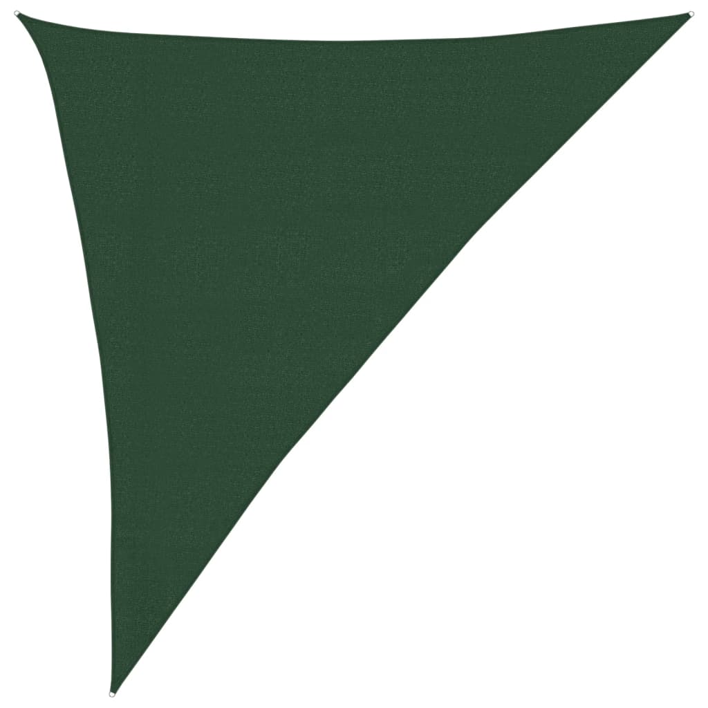 Sunshade Sail 160 g/m² Dark Green 3x4x5 m HDPE