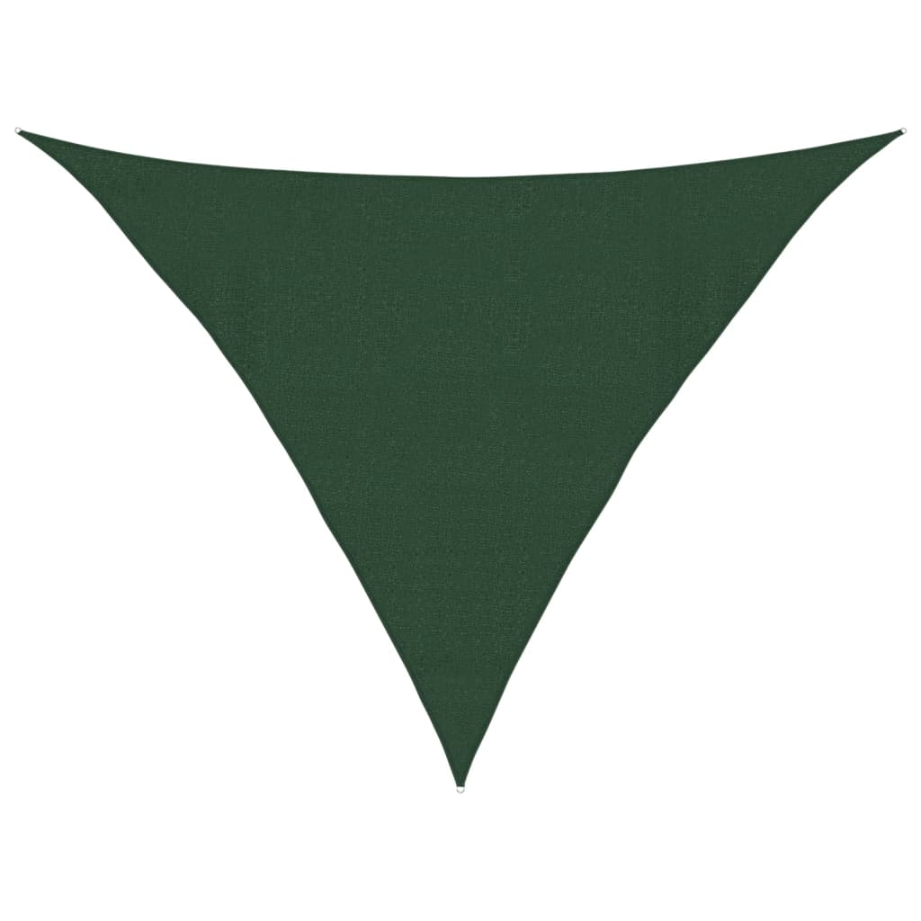 Sunshade Sail 160 g/m² Dark Green 4x4x5.8 m HDPE