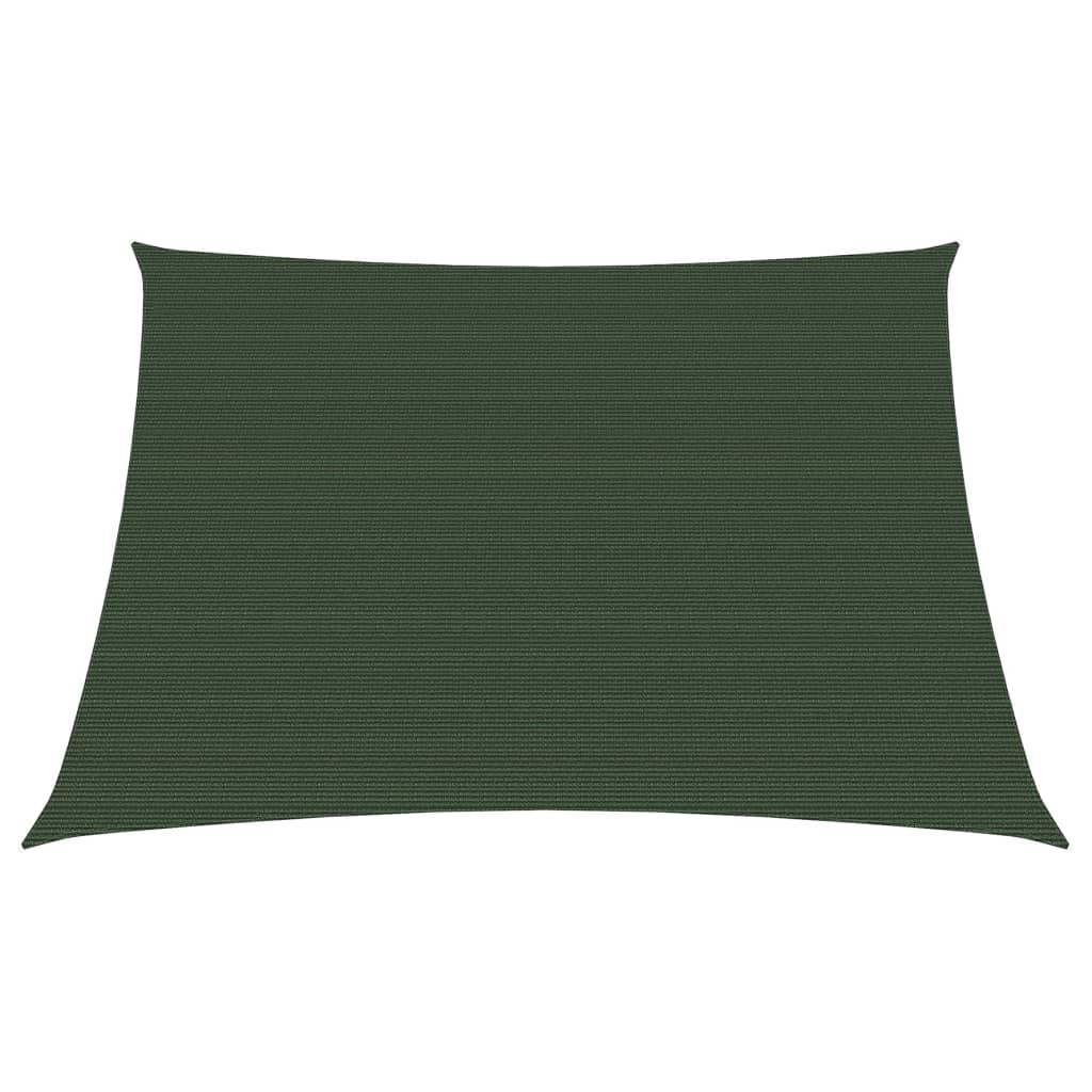 Sunshade Sail 160 g/m² Dark Green 3/4x3 m HDPE