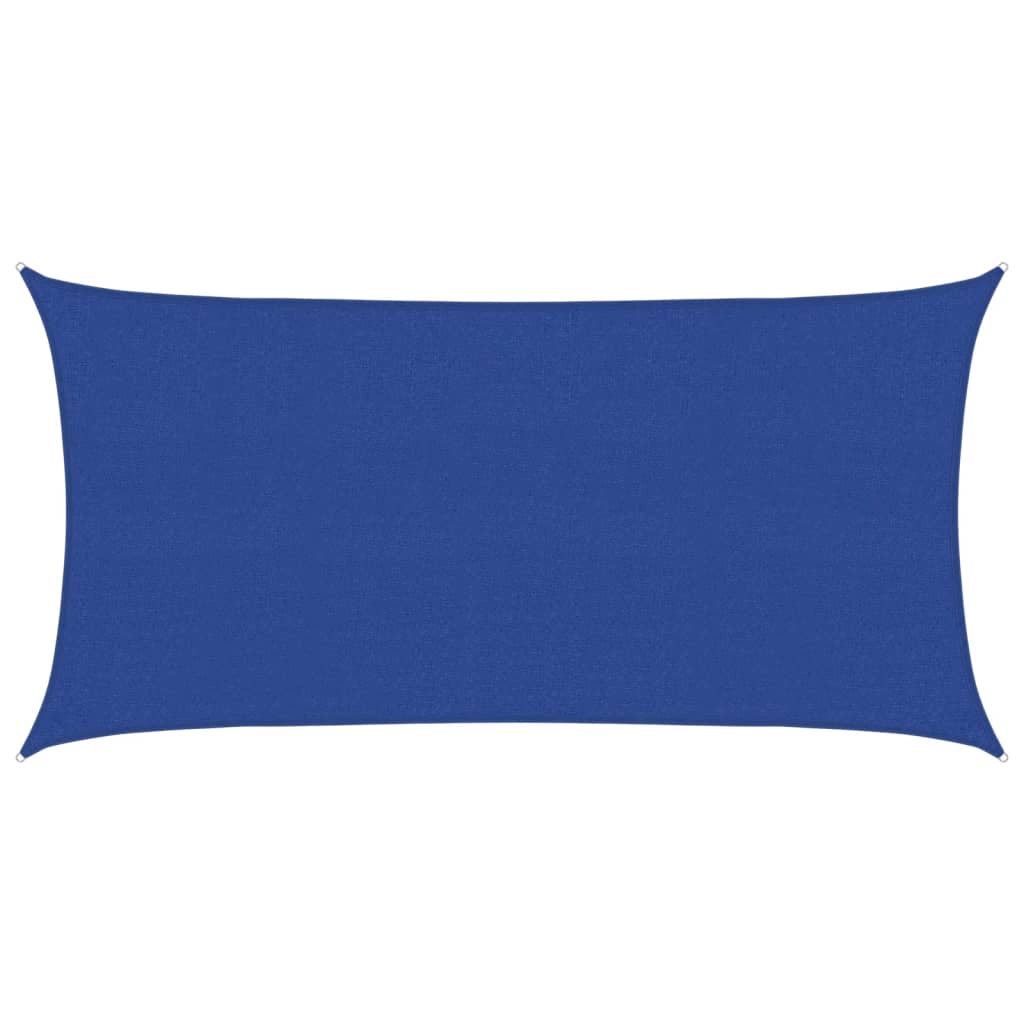 Sunshade Sail 160 g/m² Blue 2x4 m HDPE