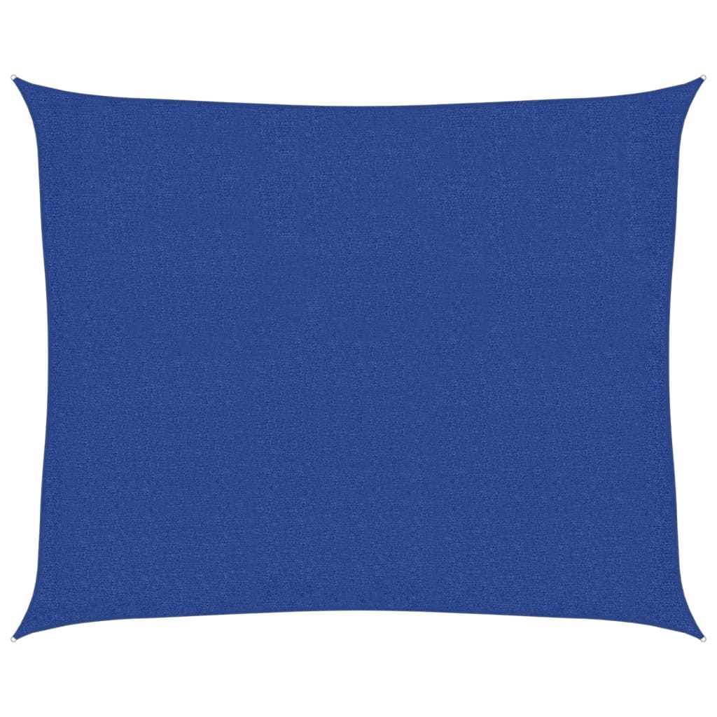 Sunshade Sail 160 g/m² Blue 2.5x3 m HDPE