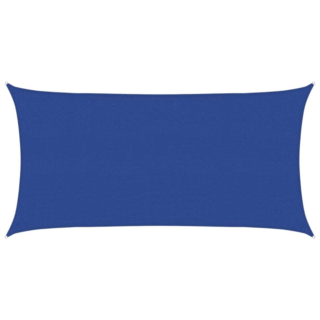 Sunshade Sail 160 g/m² Blue 2.5x4.5 m HDPE