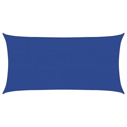 Sunshade Sail 160 g/m² Blue 2.5x4.5 m HDPE