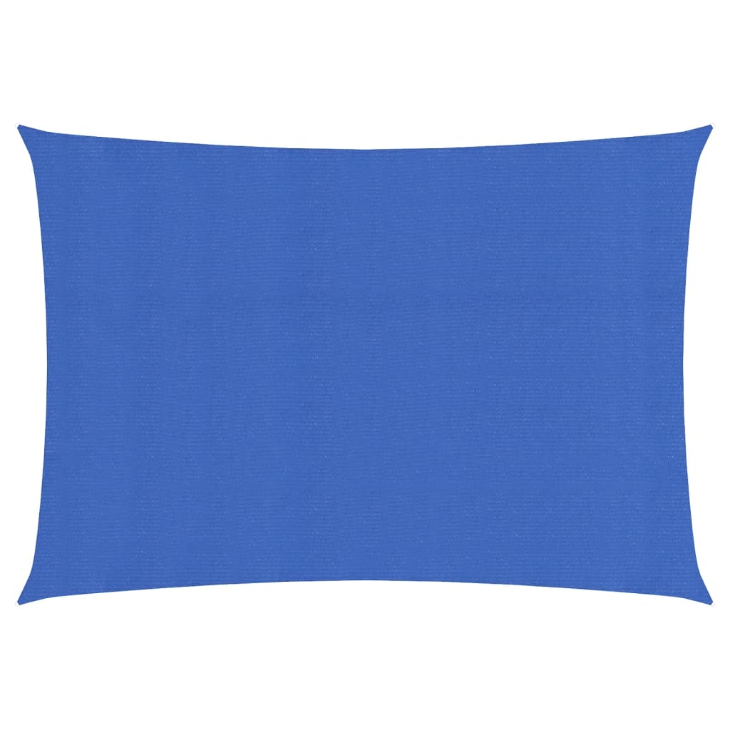 Sunshade Sail 160 g/m² Blue 2.5x4.5 m HDPE