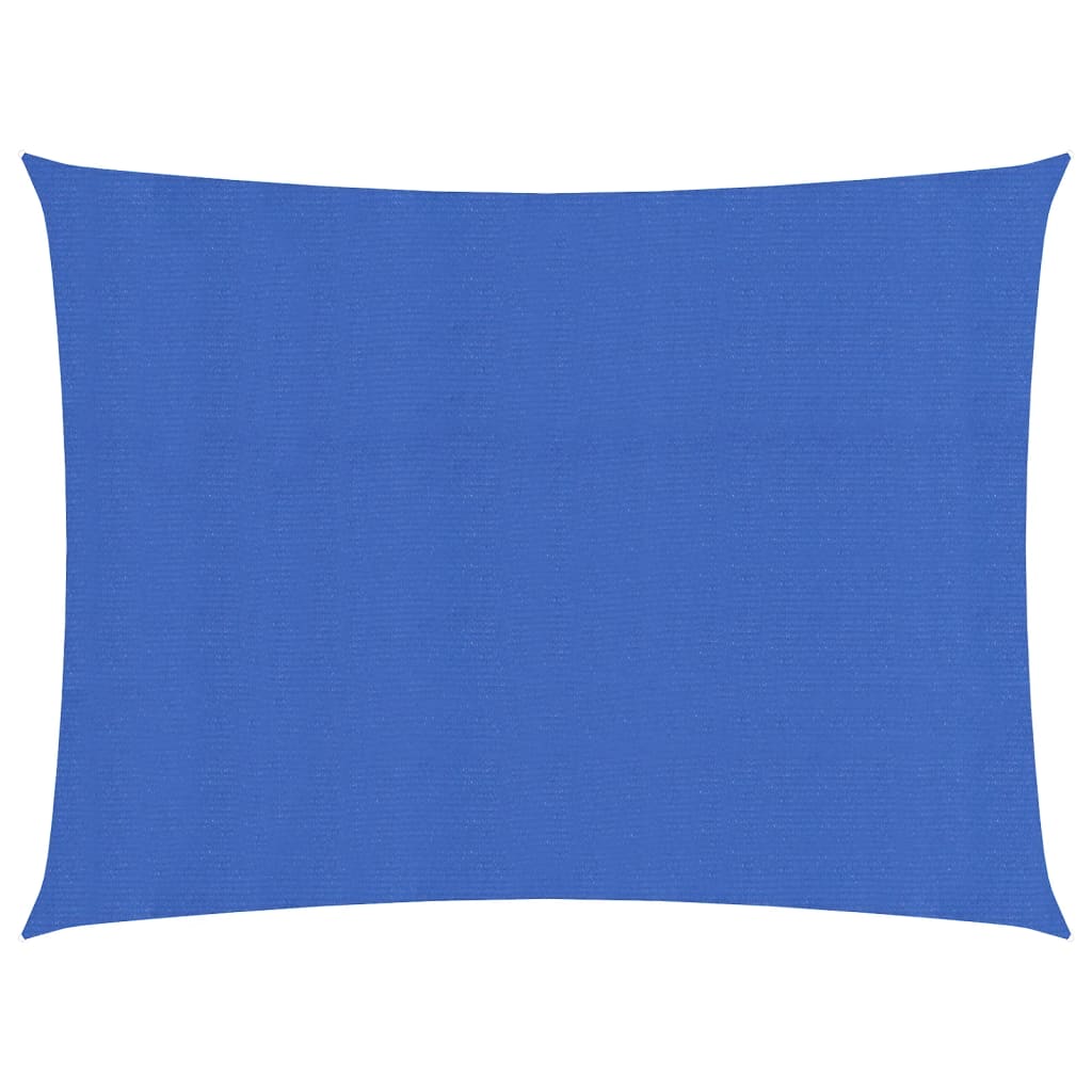 Sunshade Sail 160 g/m² Rectangular Blue 3.5x4.5 m HDPE