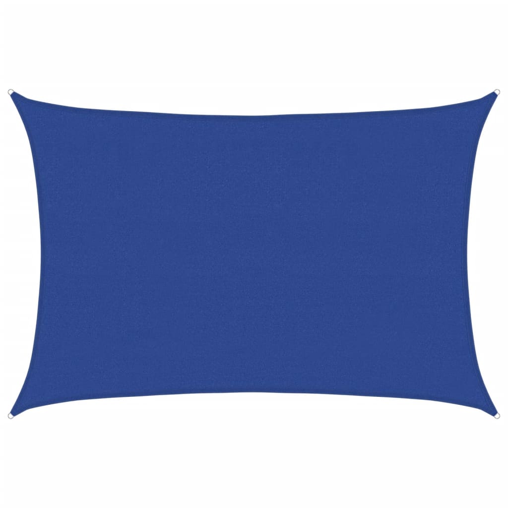 Sunshade Sail 160 g/m² Rectangular Blue 4x5 m HDPE