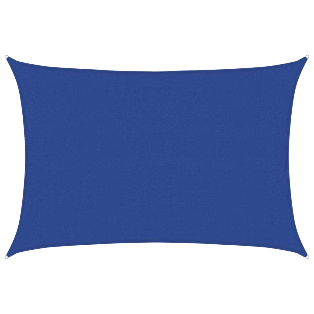 Sunshade Sail 160 g/m² Rectangular Blue 4x6 m HDPE