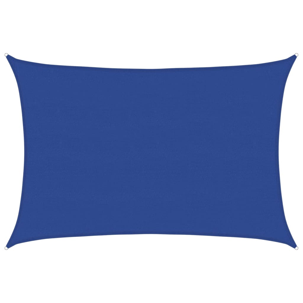 Sunshade Sail 160 g/m² Rectangular Blue 5x6 m HDPE