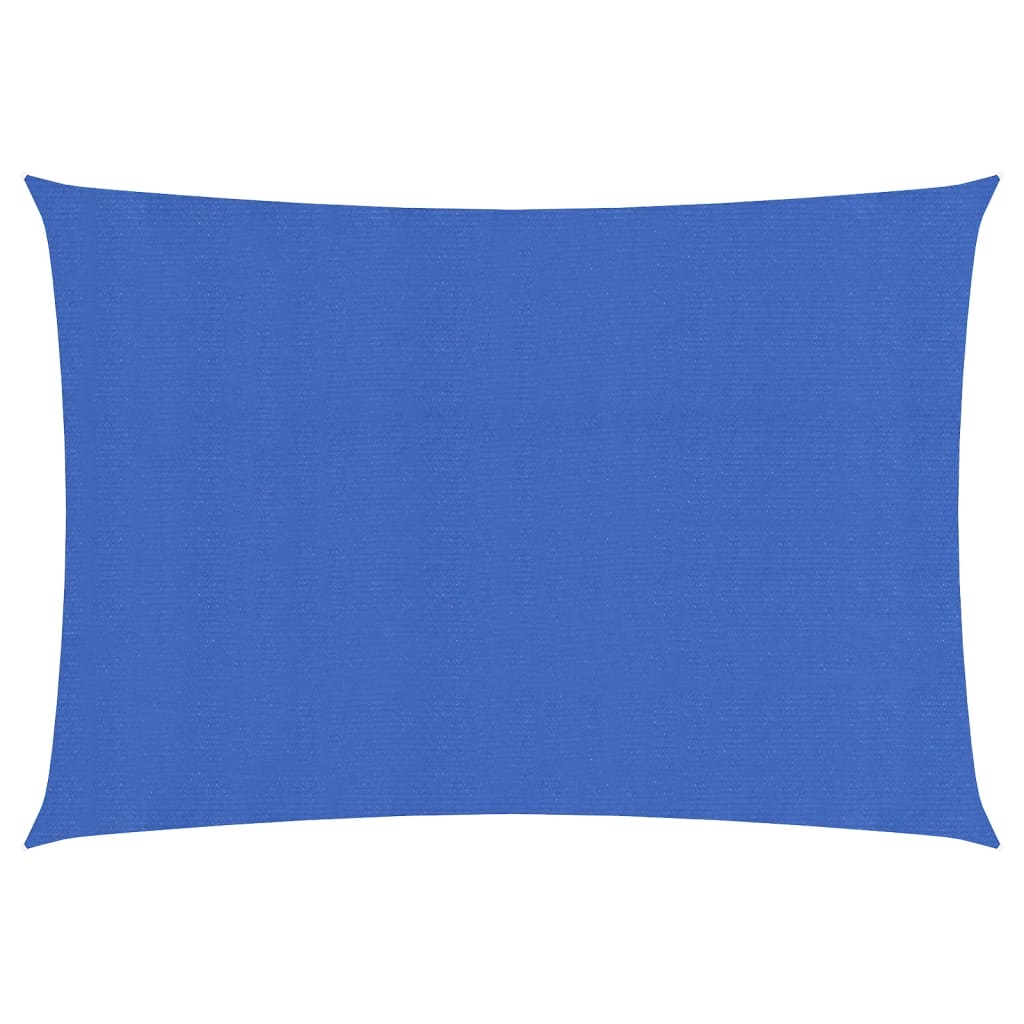 Sunshade Sail 160 g/m² Rectangular Blue 5x7 m HDPE