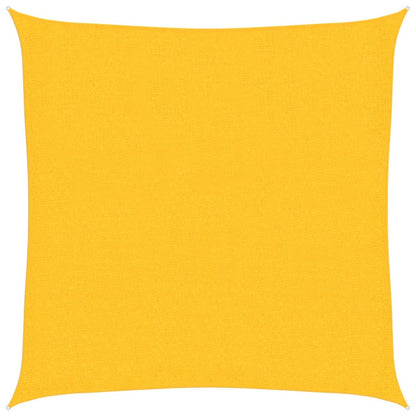 Sunshade Sail 160 g/m² Yellow 2.5x2.5 m HDPE