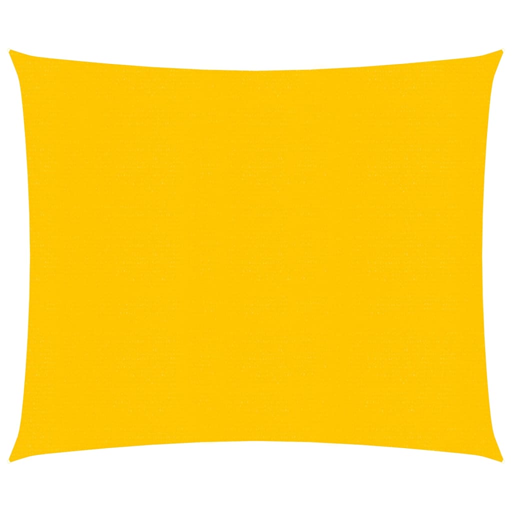 Sunshade Sail 160 g/m² Square Yellow 5x5 m HDPE