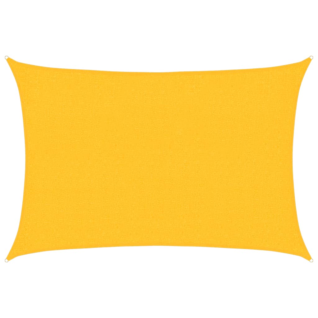 Sunshade Sail 160 g/m² Rectangular Yellow 2x2.5 m HDPE