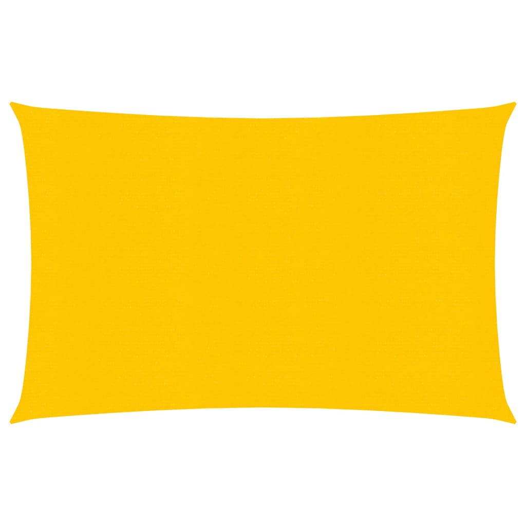 Sunshade Sail 160 g/m² Rectangular Yellow 2x3 m HDPE