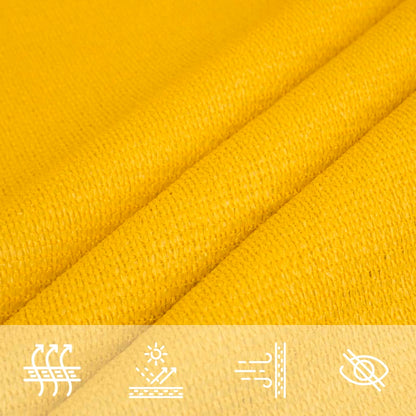 Sunshade Sail 160 g/m² Rectangular Yellow 2x3 m HDPE