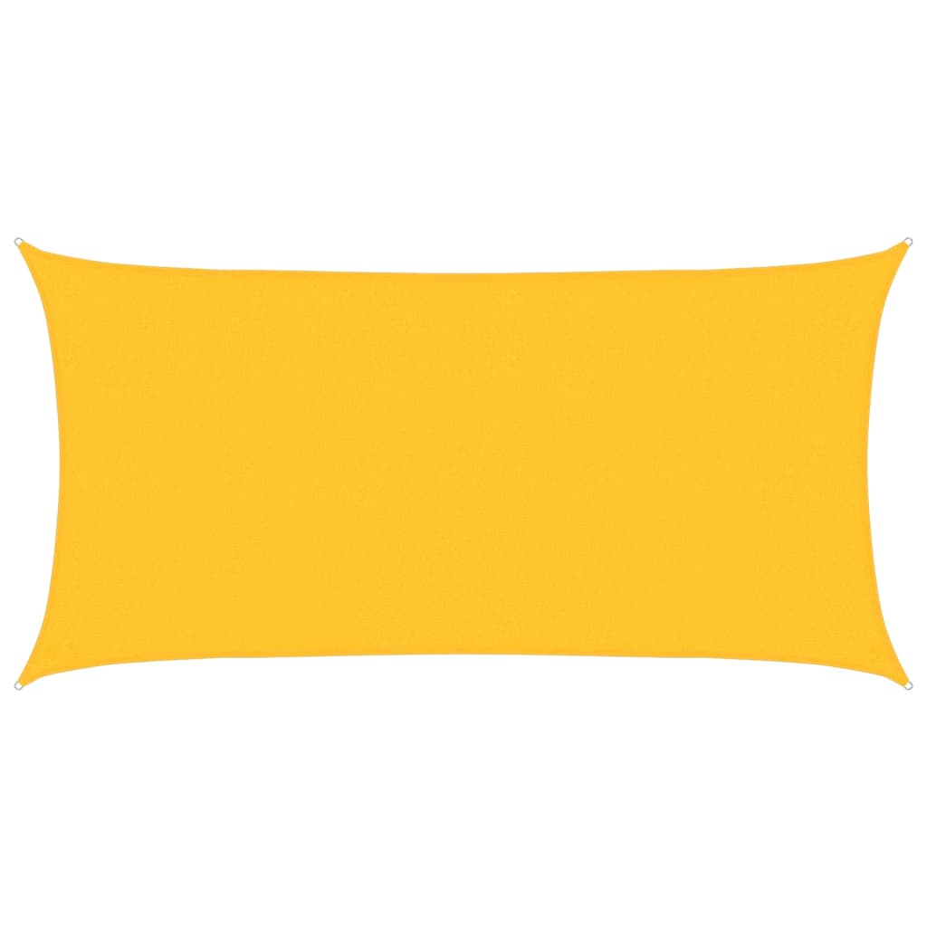 Sunshade Sail 160 g/m² Rectangular Yellow 2x3.5 m HDPE