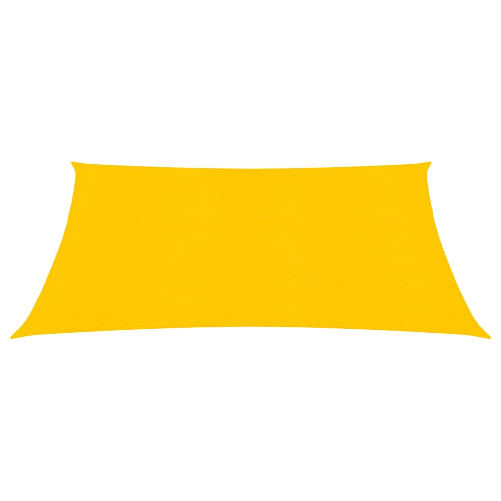 Sunshade Sail 160 g/m² Yellow 2.5x3 m HDPE