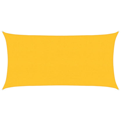 Sunshade Sail 160 g/m² Yellow 2.5x4.5 m HDPE