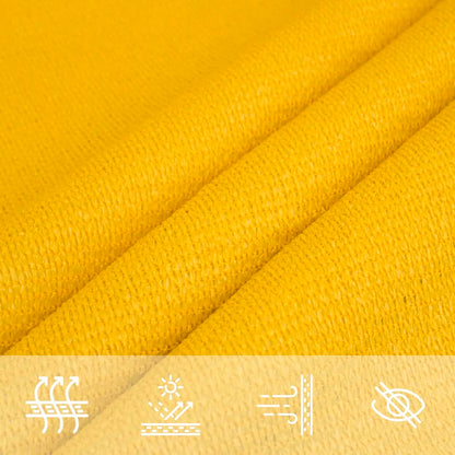 Sunshade Sail 160 g/m² Yellow 2.5x4.5 m HDPE