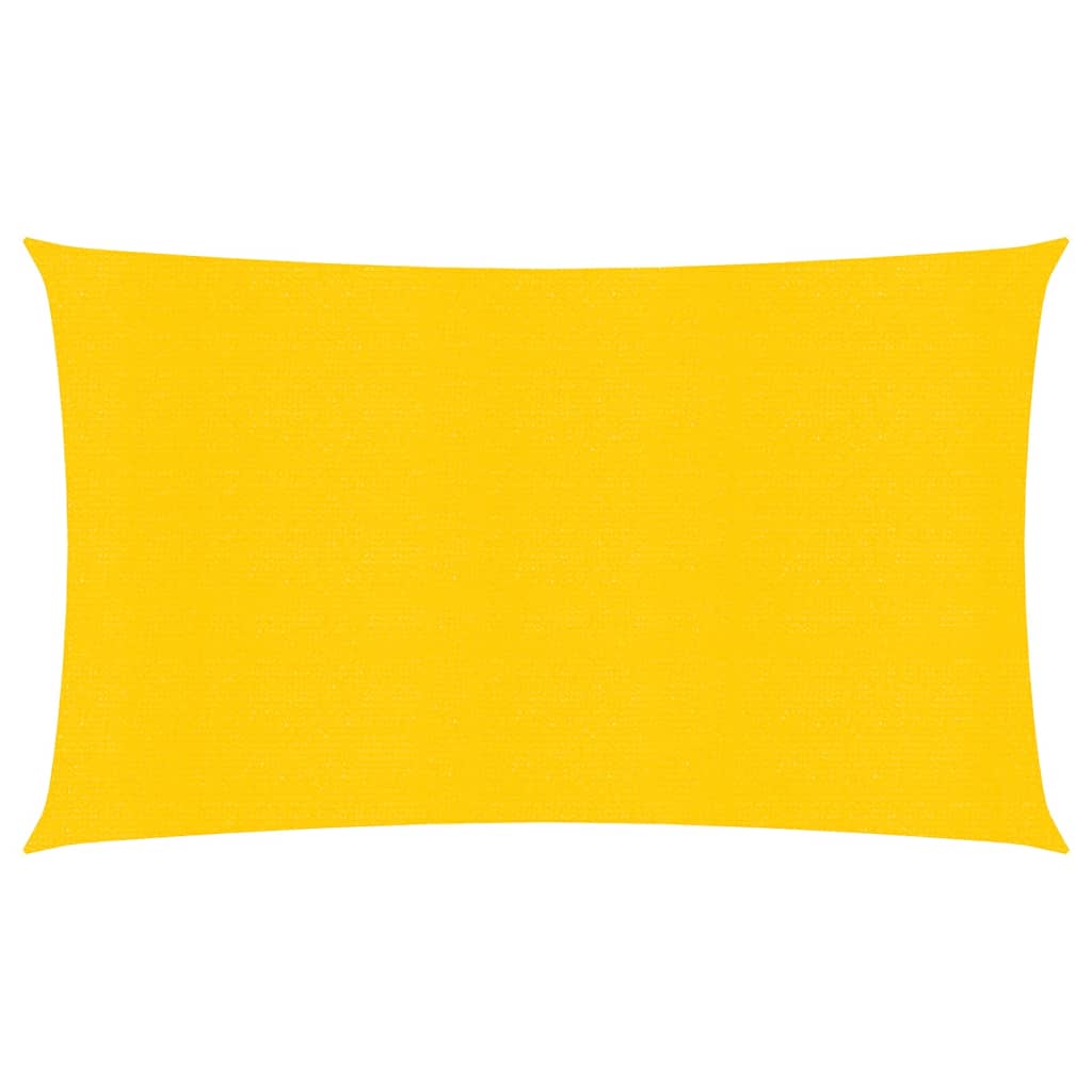 Sunshade Sail 160 g/m² Yellow 2.5x5 m HDPE