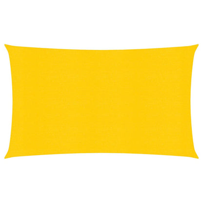 Sunshade Sail 160 g/m² Yellow 2.5x5 m HDPE