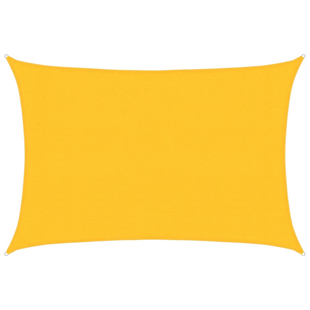 Sunshade Sail 160 g/m² Yellow 3x5 m HDPE