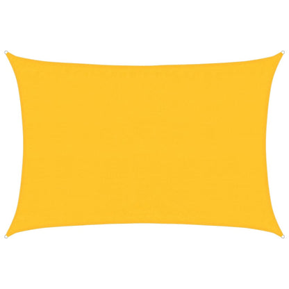 Sunshade Sail 160 g/m² Rectangular Yellow 3.5x4.5 m HDPE