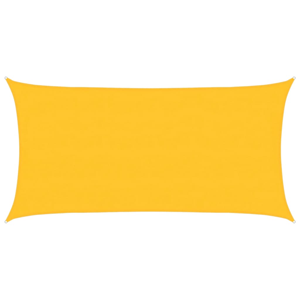 Sunshade Sail 160 g/m² Rectangular Yellow 4x7 m HDPE