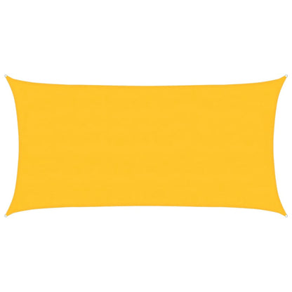 Sunshade Sail 160 g/m² Rectangular Yellow 4x7 m HDPE