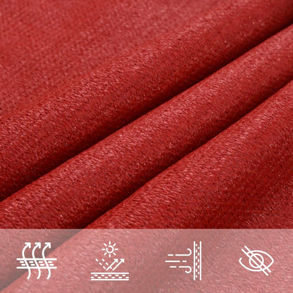 Sunshade Sail 160 g/m² Red 4.5x4.5 m HDPE