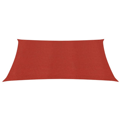 Sunshade Sail 160 g/m² Red 2x2.5 m HDPE