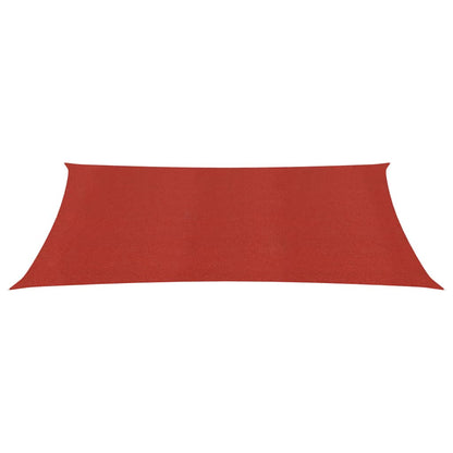 Sunshade Sail 160 g/m² Red 2x3.5 m HDPE