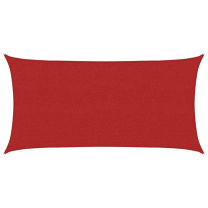 Sunshade Sail 160 g/m² Red 2x4 m HDPE