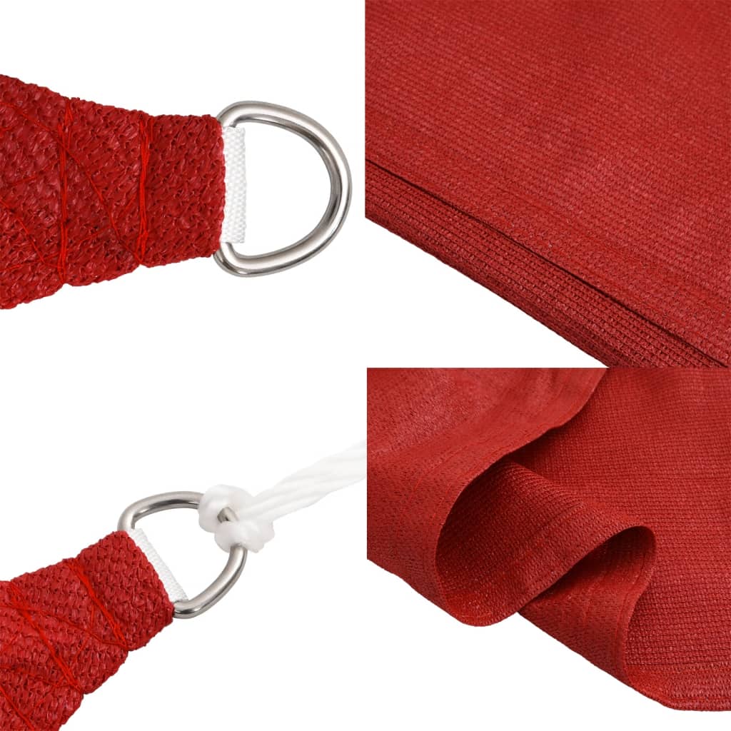 Sunshade Sail 160 g/m² Red 2.5x4 m HDPE