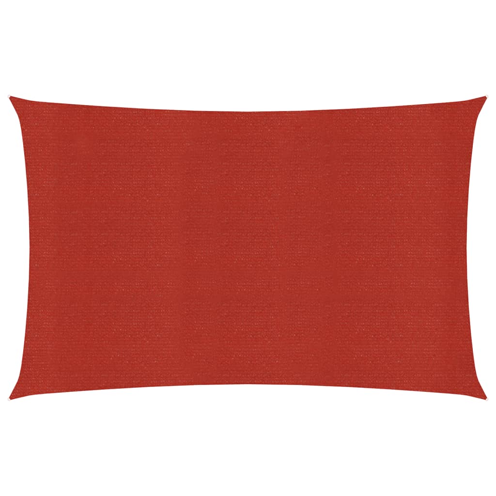 Sunshade Sail 160 g/m² Red 2.5x4.5 m HDPE