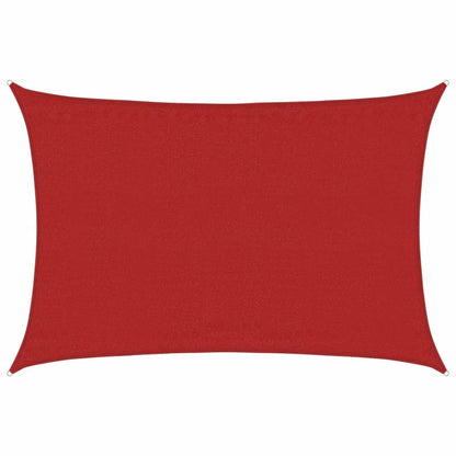 Sunshade Sail 160 g/m² Red 3.5x5 m HDPE