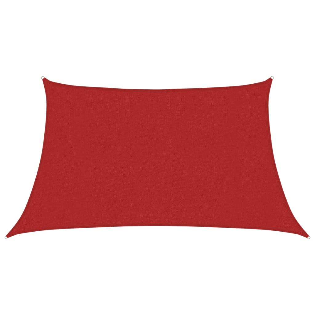 Sunshade Sail 160 g/m² Red 3/4x2 m HDPE