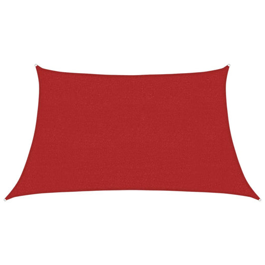 Sunshade Sail 160 g/m² Red 3/4x2 m HDPE