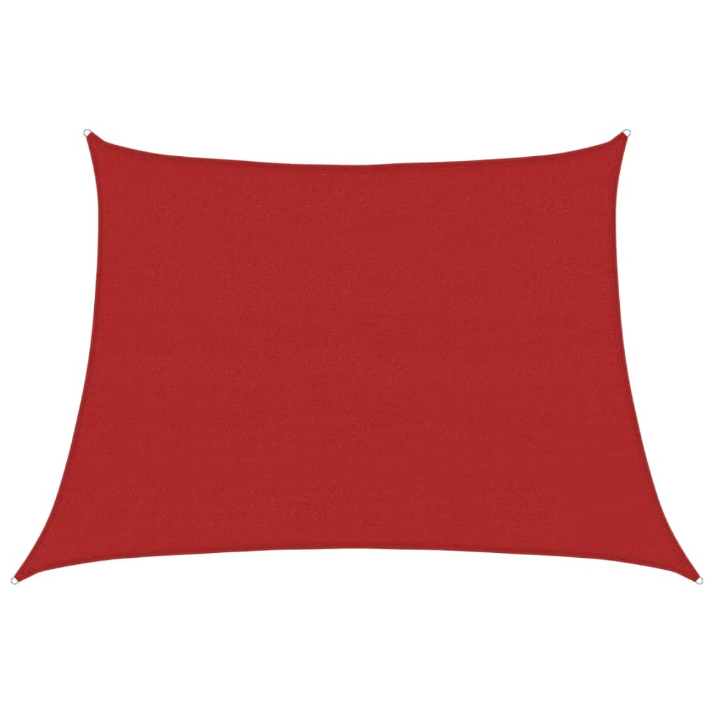 Sunshade Sail 160 g/m² Red 4/5x3 m HDPE