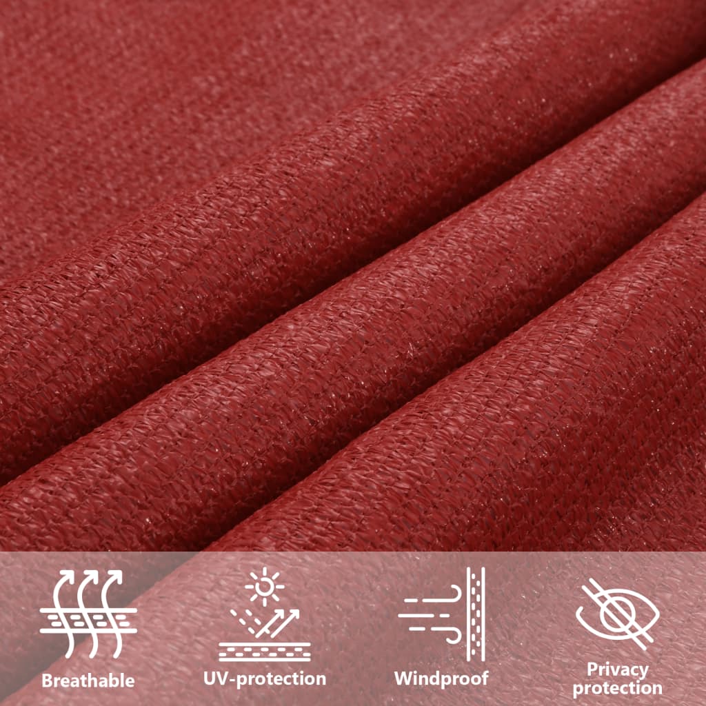 Sunshade Sail 160 g/m² Red 4/5x3 m HDPE