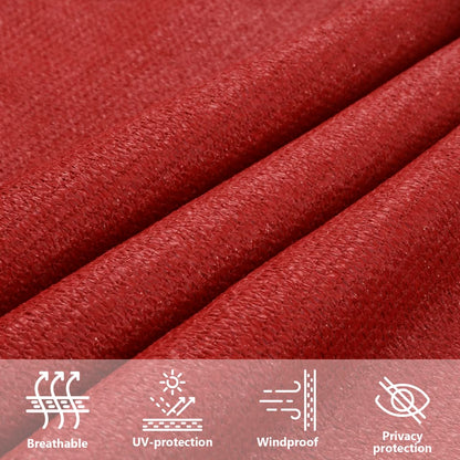 Sunshade Sail 160 g/m² Red 4/5x3 m HDPE