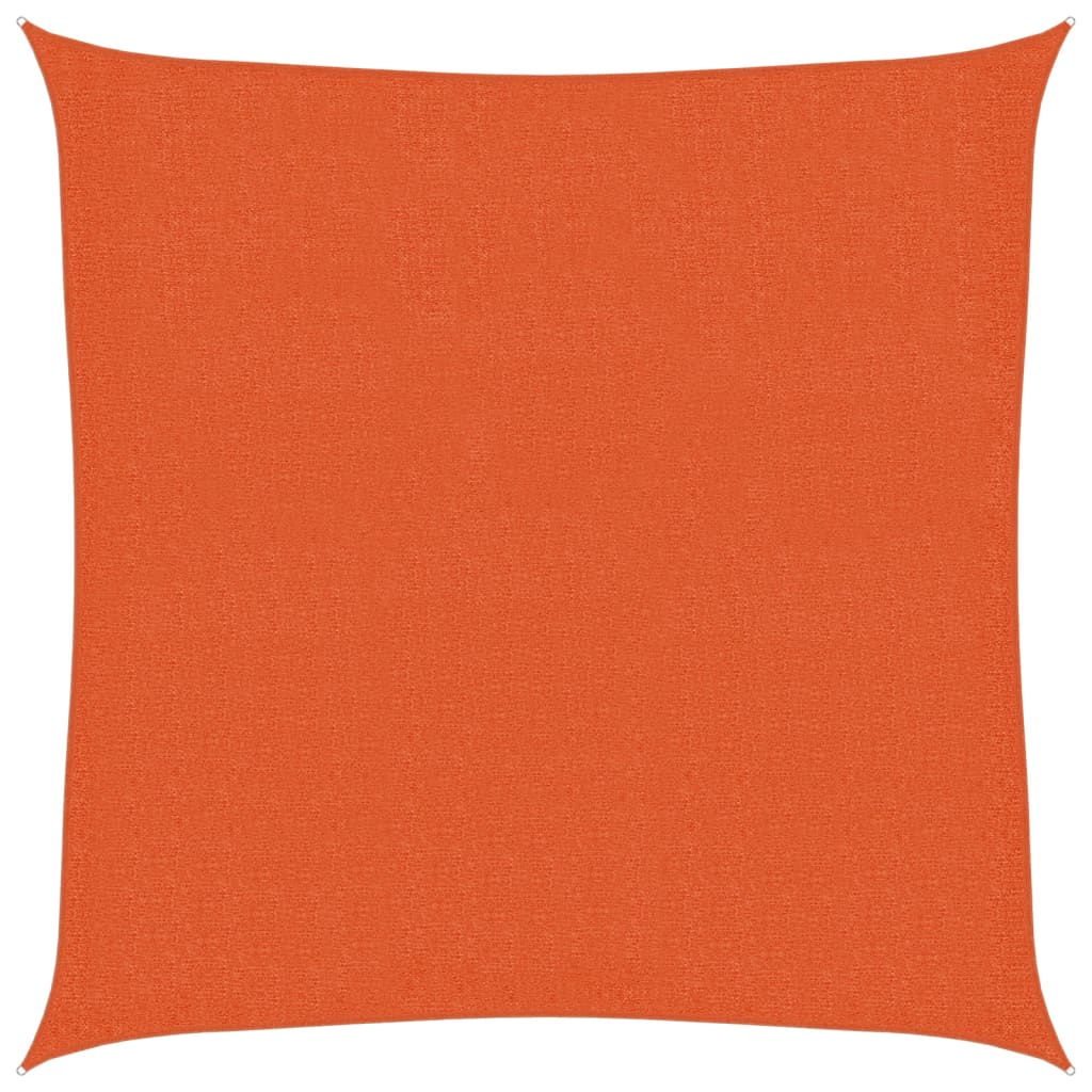 Sunshade Sail 160 g/m² Orange 2.5x2.5 m HDPE