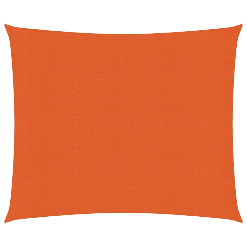 Sunshade Sail 160 g/m² Orange 3x3 m HDPE