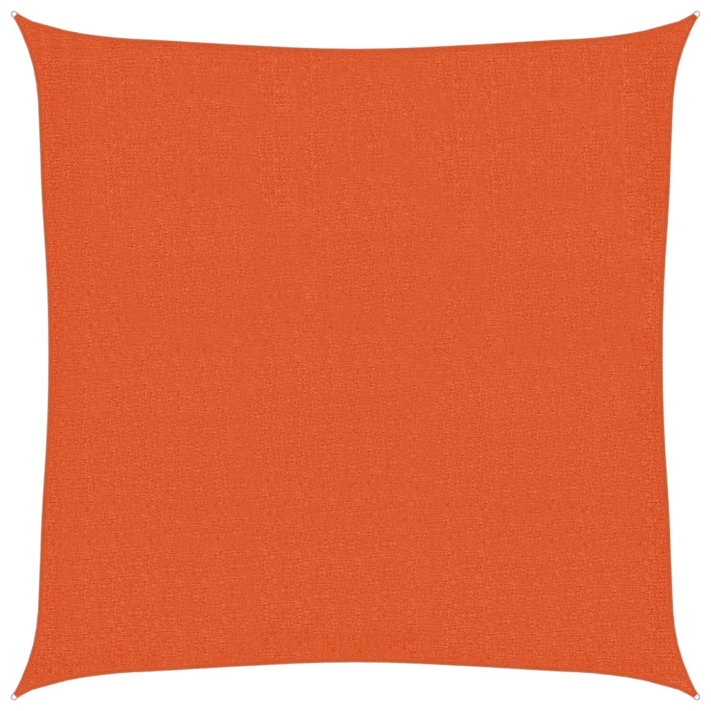 Sunshade Sail 160 g/m² Orange 3.6x3.6 m HDPE