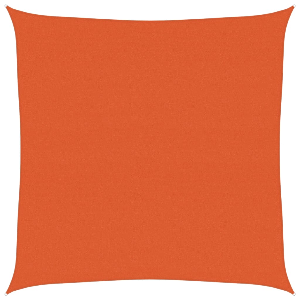 Sunshade Sail 160 g/m² Square Orange 4x4 m HDPE