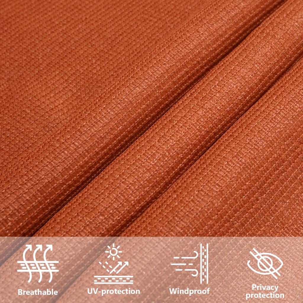 Sunshade Sail 160 g/m² Orange 2x2.5 m HDPE