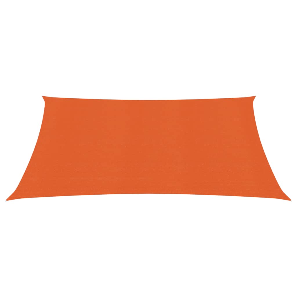 Sunshade Sail 160 g/m² Orange 2.5x3 m HDPE