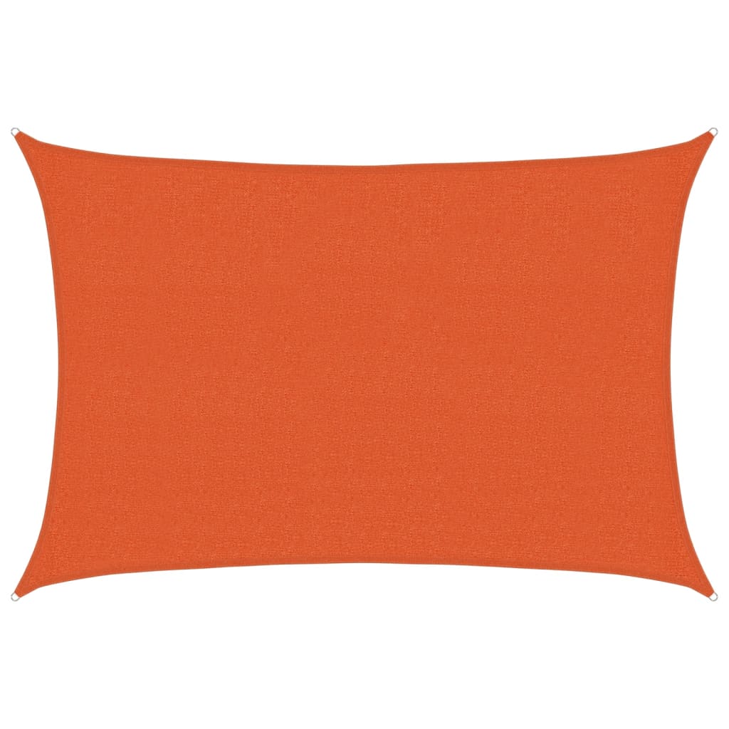Sunshade Sail 160 g/m² Orange 2.5x3.5 m HDPE