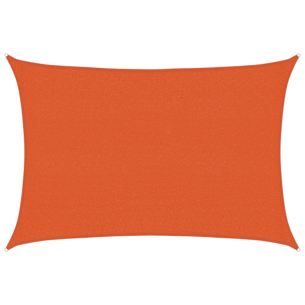 Sunshade Sail 160 g/m² Orange 2.5x3.5 m HDPE