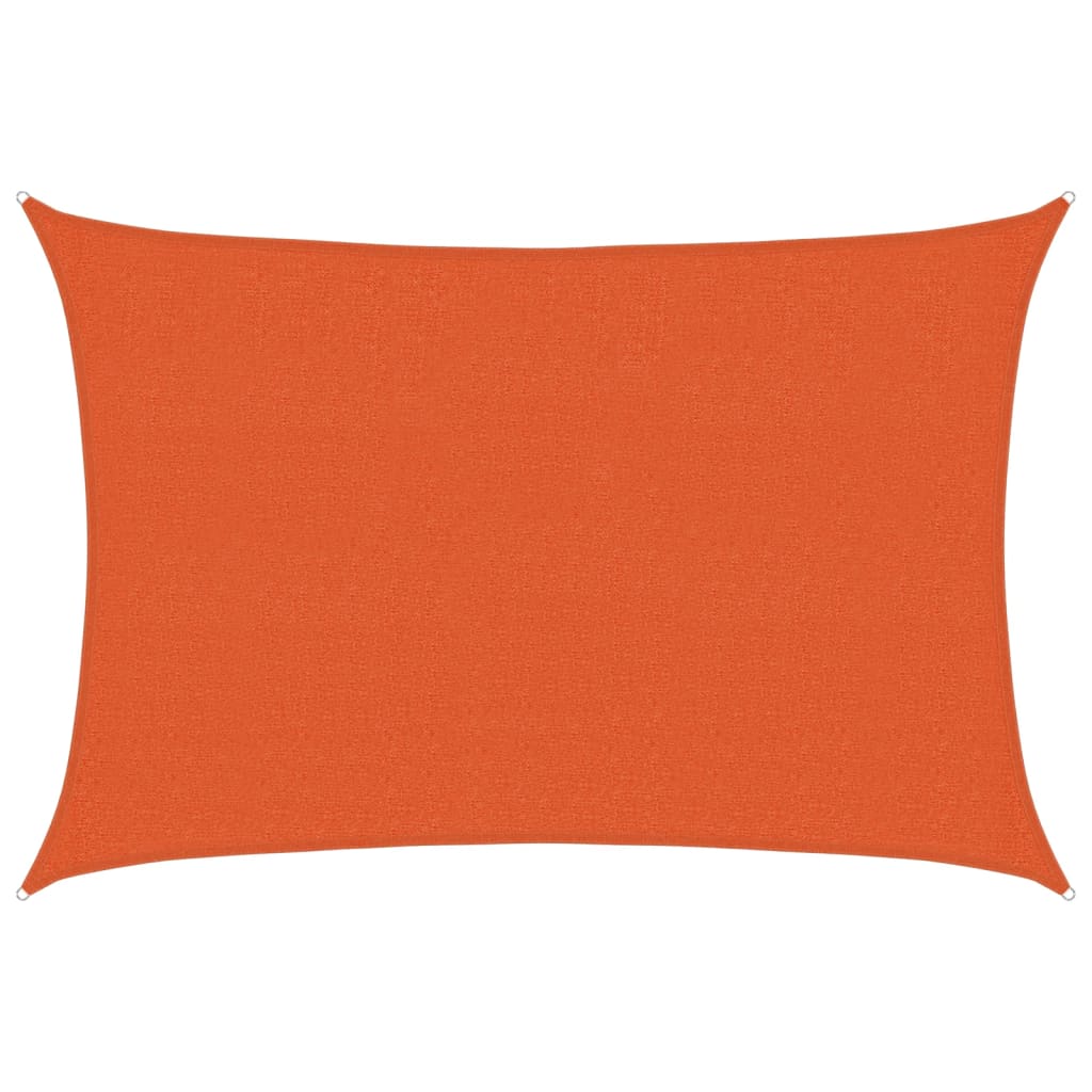 Sunshade Sail 160 g/m² Orange 2.5x4 m HDPE