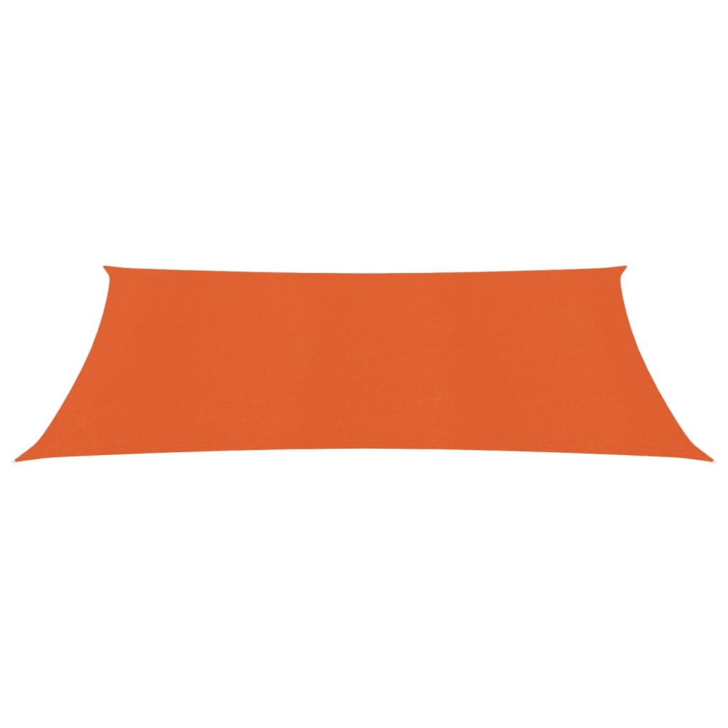 Sunshade Sail 160 g/m² Orange 2.5x5 m HDPE